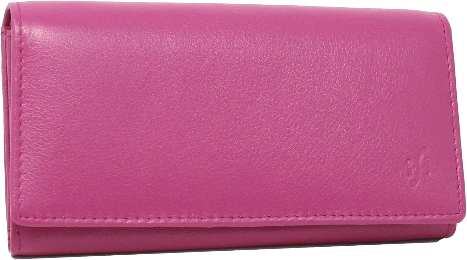 STARHIDE Ladies RFID Long Clutch Wallet, Soft Genuine Leather Flap Over Women Purse, Credit Cardholder