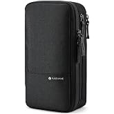 Purevave Compact Mens Toiletry Travel Bag Hanging, Mens Dopp Kit for Travel Waterproof, Wash Pouch Black