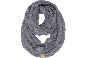 Funky Junque Kids Scarf Baby Toddler Matching Cable Knit Winter Infinity Circle Wrap