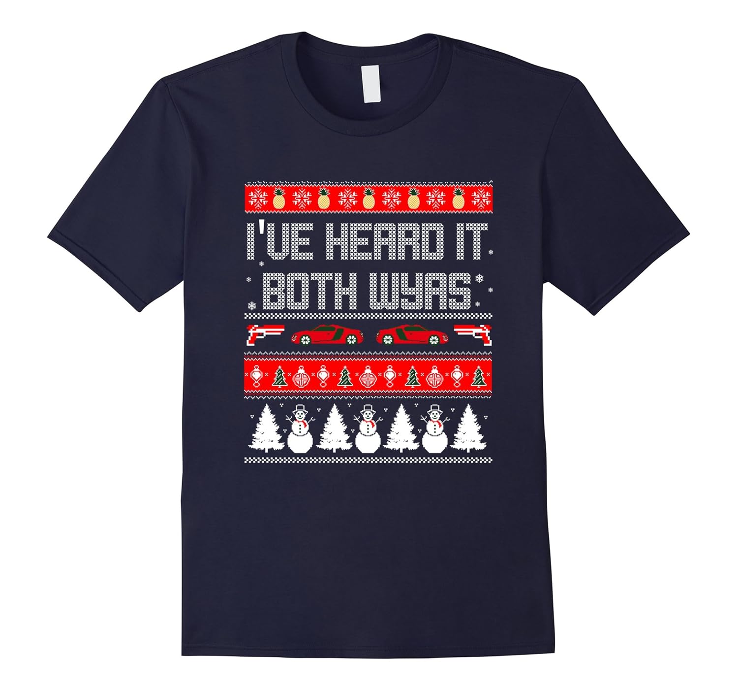 I've Heard It Both Ways Psych Xmas T-Shirt-Rose