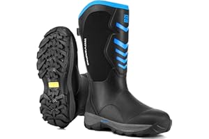 PW WOVENPAK Wovenpak Hunting Boots for Women, Women's Waterproof Rubber Boots with Steel Shank, Insulated Mud boot, 6mm Neoprene Anti-slip Outdoor Work Boots, Size 6-11