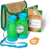 Melissa & Doug Let's Explore Binoculars & Compass Play SetKids Outdoor Activity Set, Toy Binoculars, Camping Sets for Kids, A