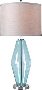 Kenroy Home 32315TEAL Azure Table Lamps, Large, Teal Glass Finish