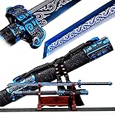 High Carbon Steel Chinese Sword Tang Dynasty Dao Straight Blade Dragon Pattern Sheath