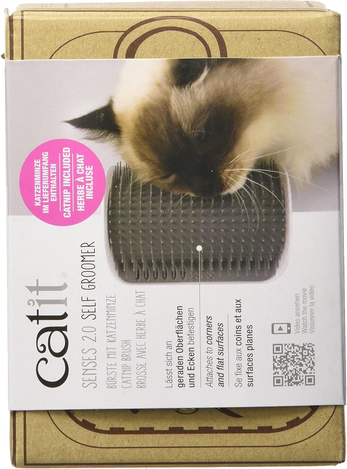 Catit Senses 2.0 Self Groomer Cat Brush, Interactive Cat Toy : Outdoor And Patio Products : Pet Supplies