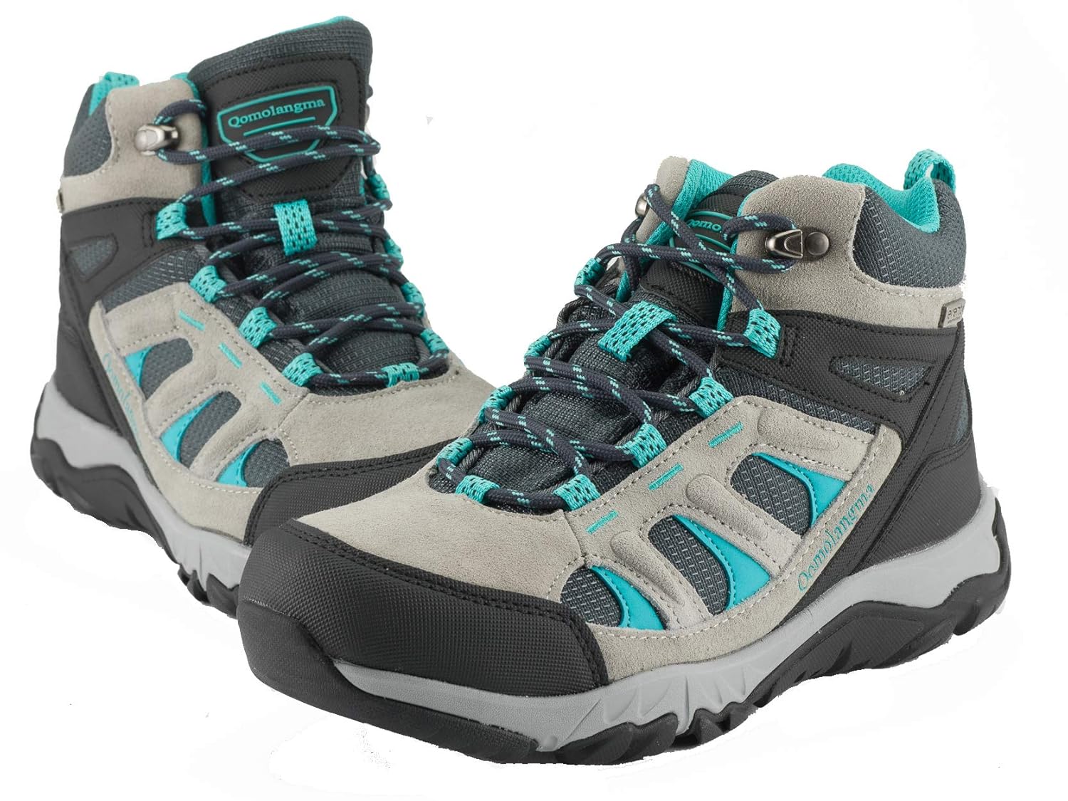 QOMOLANGMA Women’s Waterproof Hiking Shoes Lightweight Non-Slip Breathable Running Camping Outdoor Trekking Sneakers