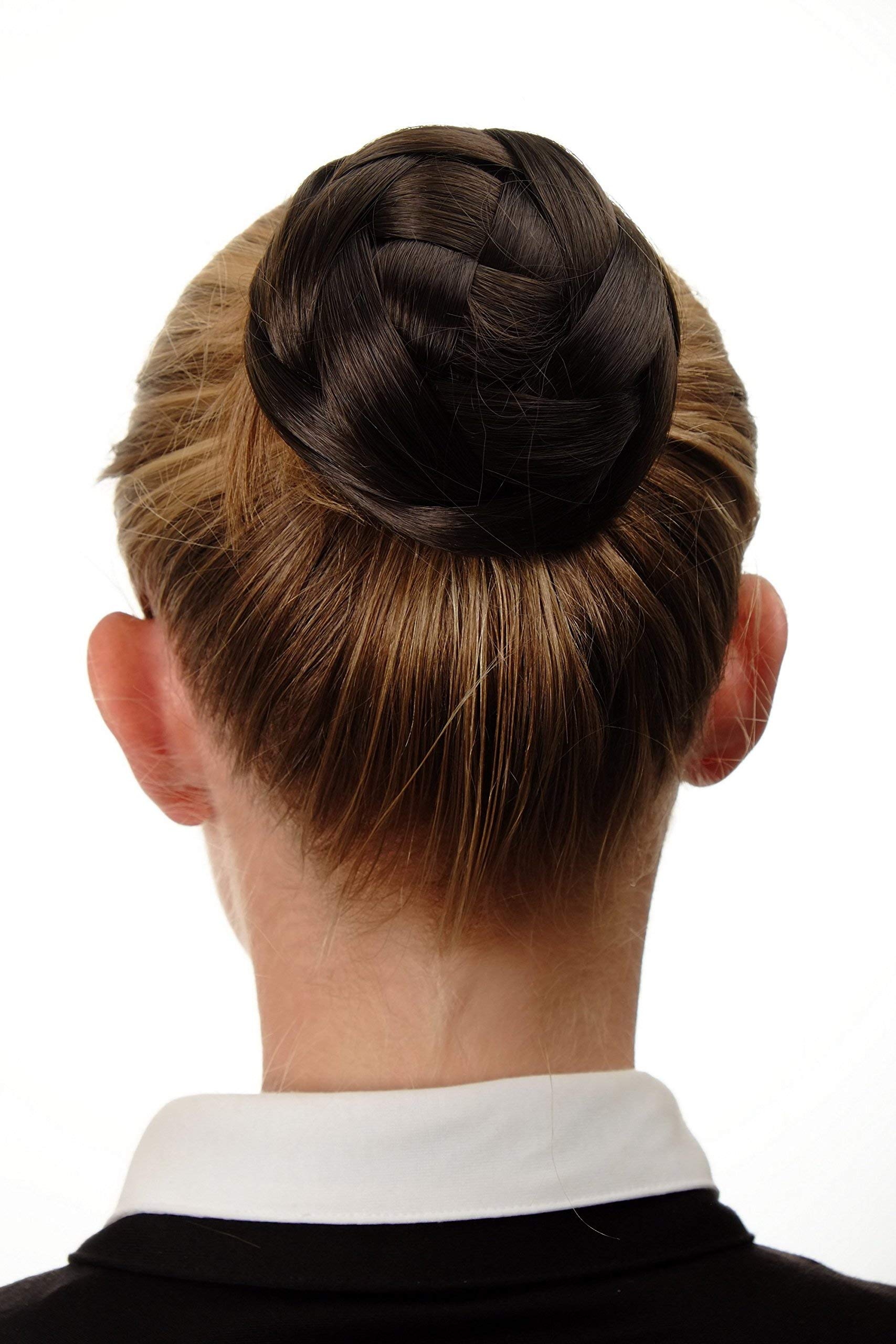 WIG ME UP - Q399D-6 Hairbun Hairpiece bun hair knot braided knotted traditional custom Bavaria East Europe brown