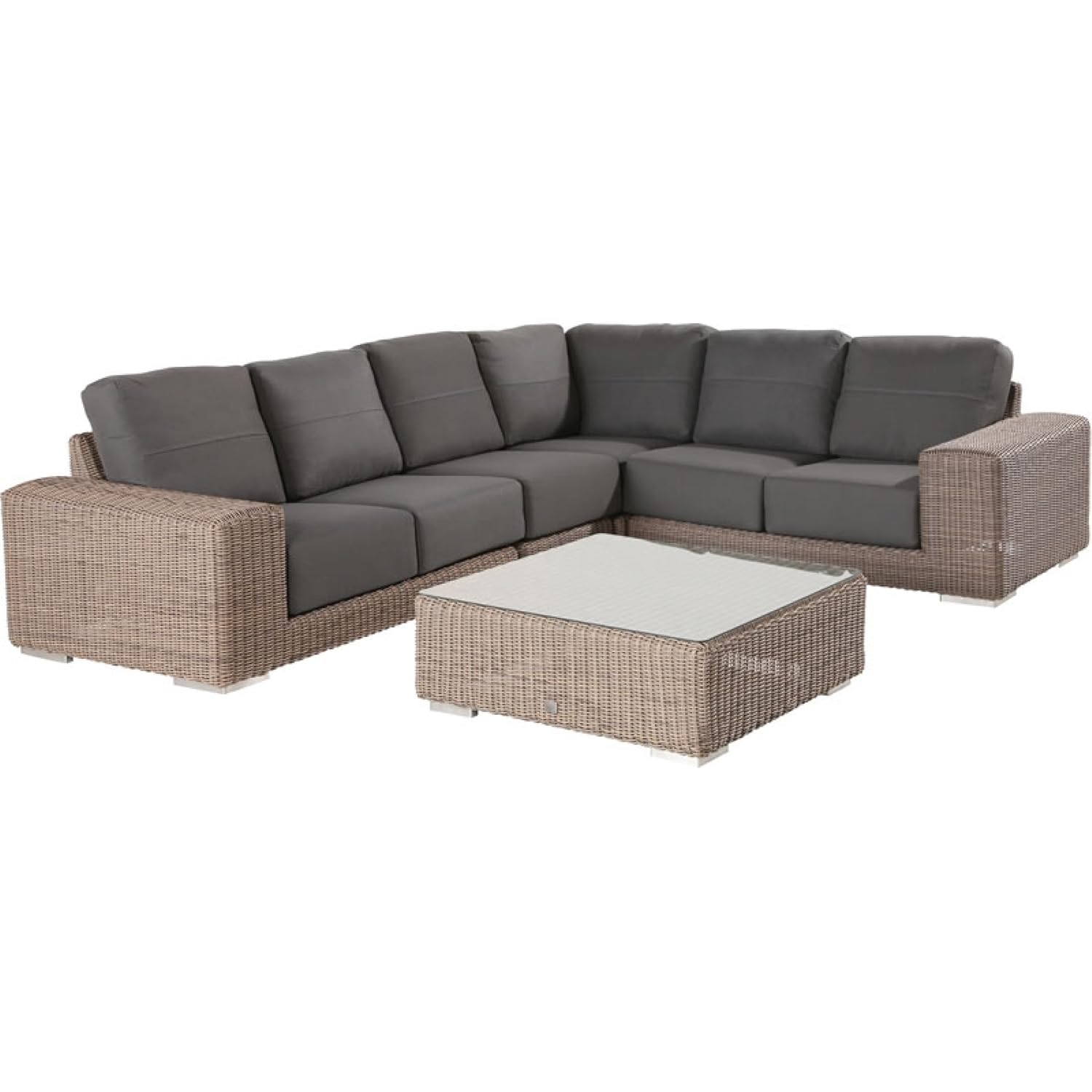 4Seasons Outdoor Kingston 5-teilige Sitzgruppe mit Tisch Polyrattan
