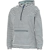 Charles River Apparel Women's Chatham Anorak, Grey/White Stripe, X-Small