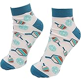 Pavilion - Pickleball Patterned Crazy Fun Unisex Ankle Sock Novelty Sport