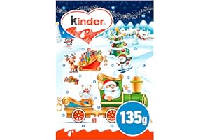 Kinder Advent Calendar 135g, Contains a Delicious Milky Filling Covered with a fine Milk Chocolate Coating