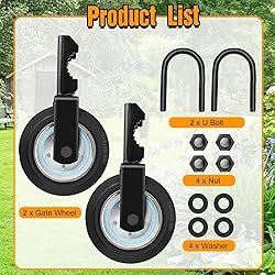 Mofeez Gate Wheel for Metal Swing Gate with