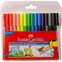 Faber-Castell Connector Pen Set - Pack of 15 (Assorted)