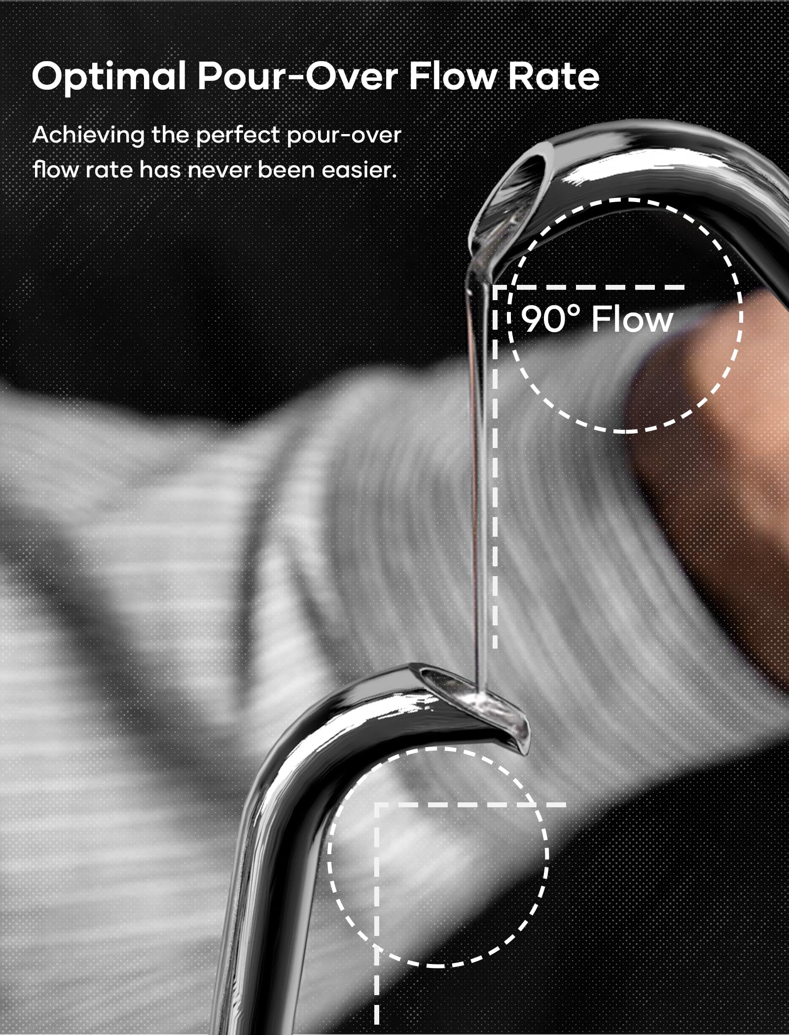 Gooseneck Electric Kettle, Offacy Gooseneck Kettle with 100% Food Grade 304 Stainless Steel, Pour Over Kettle & Coffee Kettle, Tea Kettle 1200 Watt Quick Heating, 0.9L, Siver - Image 6