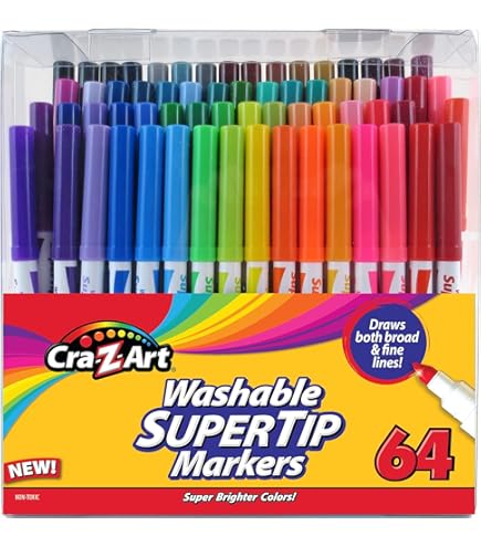 Marker COMP20 ② Amazon.com: Cra-Z-Art Washable Markers, Broad Point, Assorted