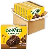 belVita Breakfast Bars Biscuits, Chocolate, 30 Packs | 4 Biscuits Per Pack, No High Fructose Corn Syrup, Artificial Flavors, Colors or Sweeteners, 19g Whole Grain Per 50g Serving