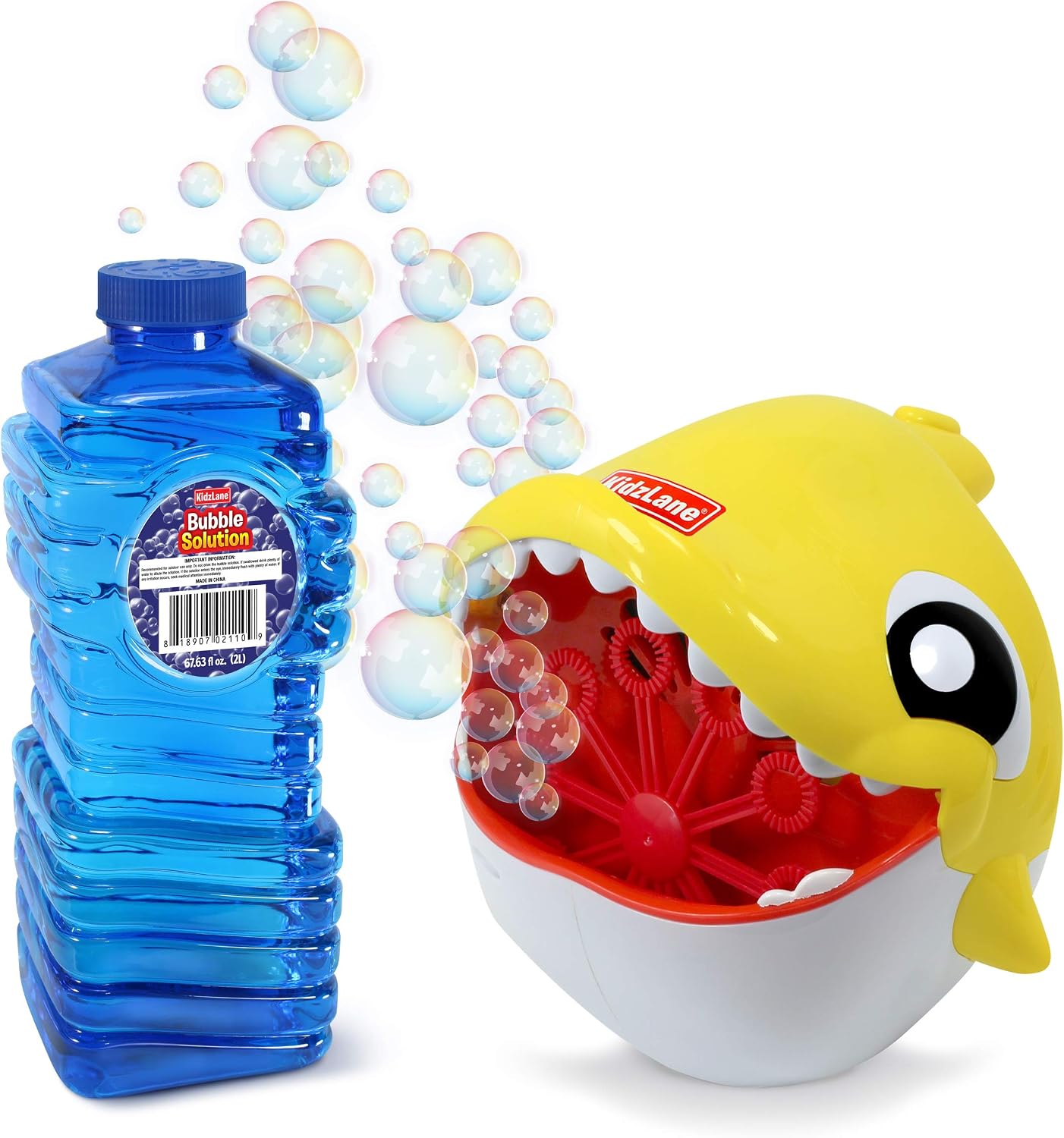Amazon.com: Kidzlane Shark Bubble Machine + 68 oz Bubble Solution
