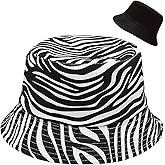 Malaxlx Unisex Bucket Hat Beach Sun Hat Aesthetic Fishing Hat for Men Women Teens, Reversible Double-Side-Wear