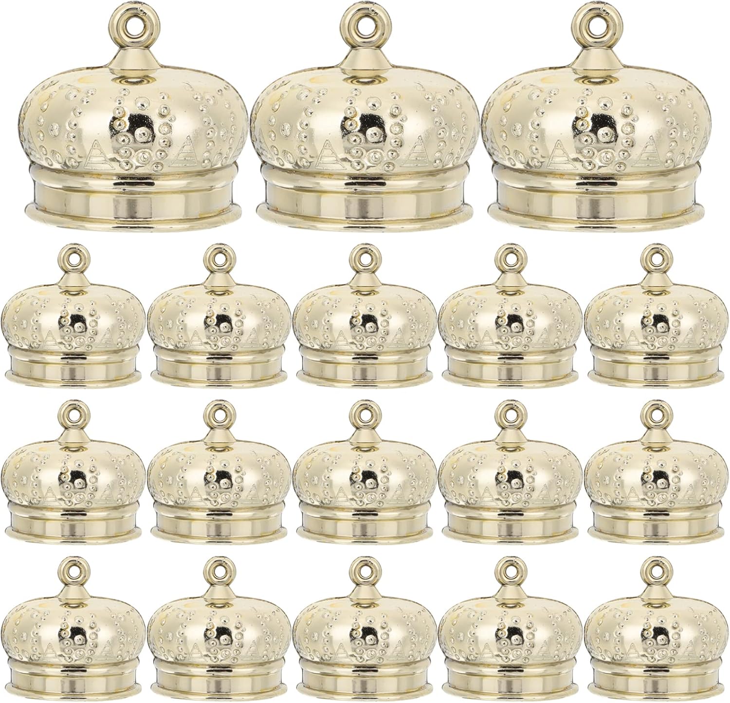 Ornament Hooks - Round Ornament Cap Christmas Ornament Caps Christmas Hangers Caps 50Pcs Replacement Ornament Caps for Christmas DIY Decorations Ornament Hangers Caps