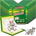 Ezoon 24 Pack Large Mouse Glue Traps with Enhanced Stickiness, Sticky Rat Snake Mouse Traps Pad Board for House Indoor Outdoor, Easy to Set, Extra Large (8.3" x 12")