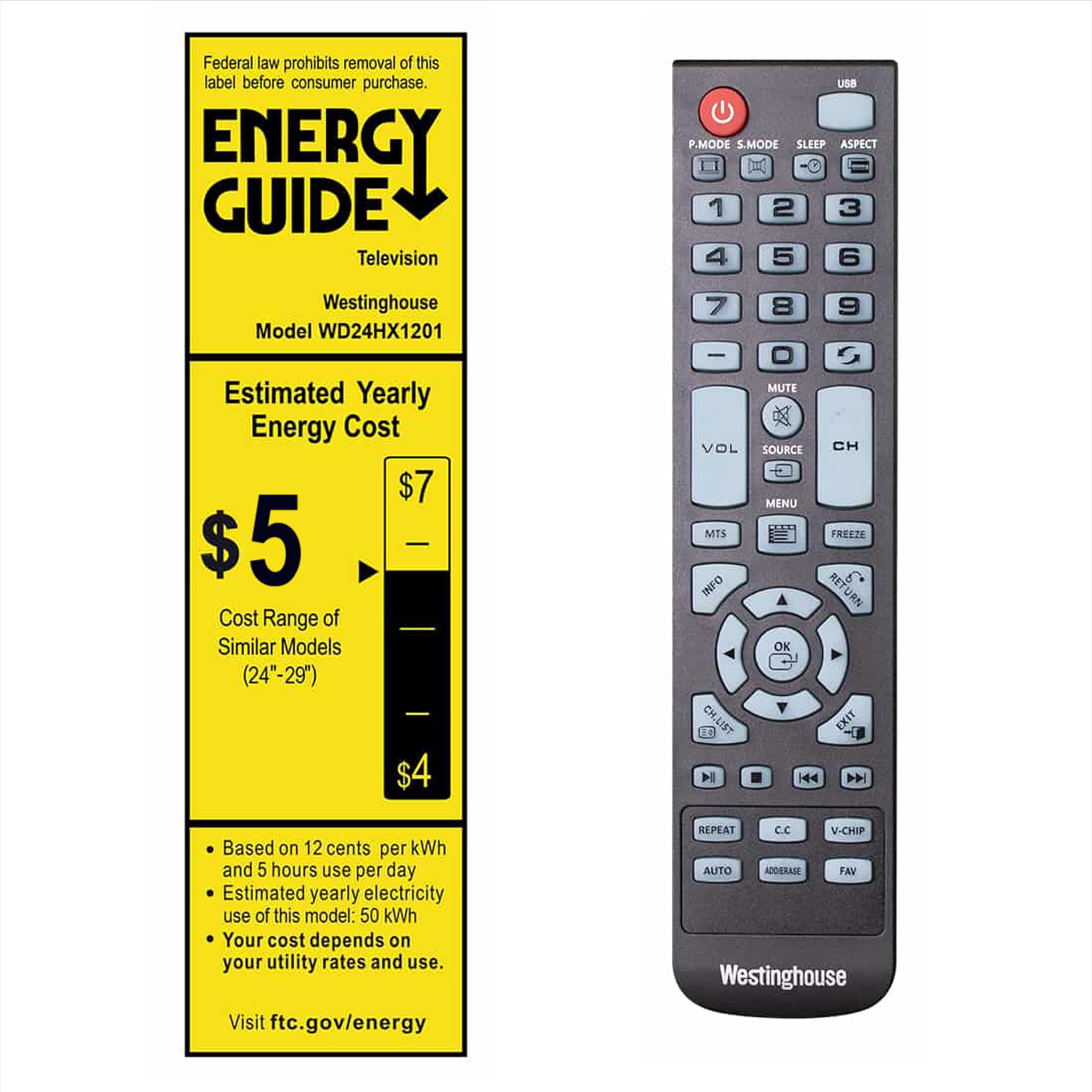 Westinghouse 24 Inch TV, HD LED Small Flat Screen Non-Smart Television, Works with Fire Stick, Roku, Apple TV, TiVo, Xumo, and Streaming Devices