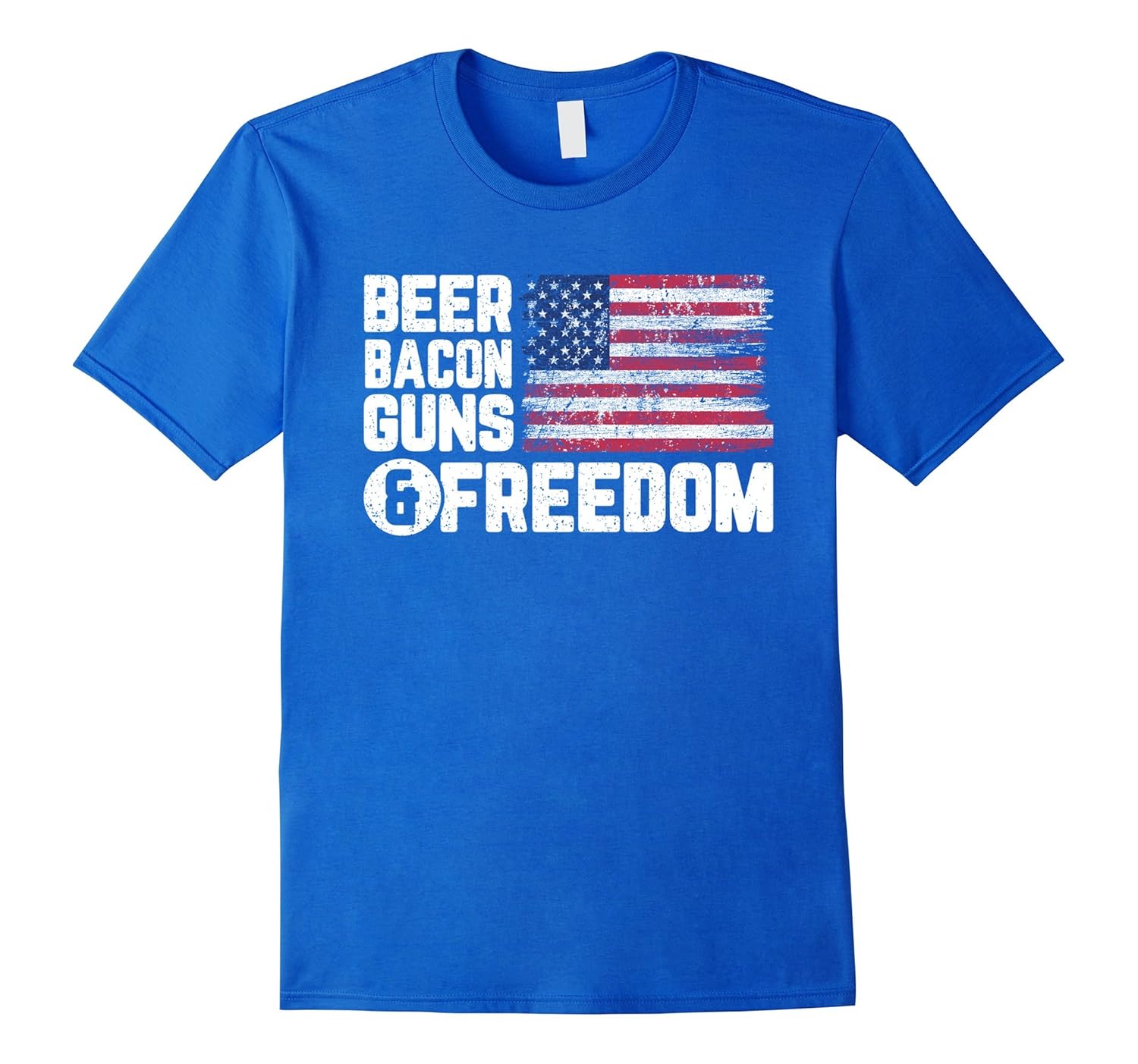 Beer Bacon Guns Freedom American Flag TShirtTShirt Managatee