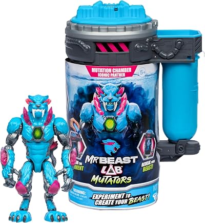 MrBeast Lab Mutators Iconic Panther Action Figure 5.5" 20+ Articulations