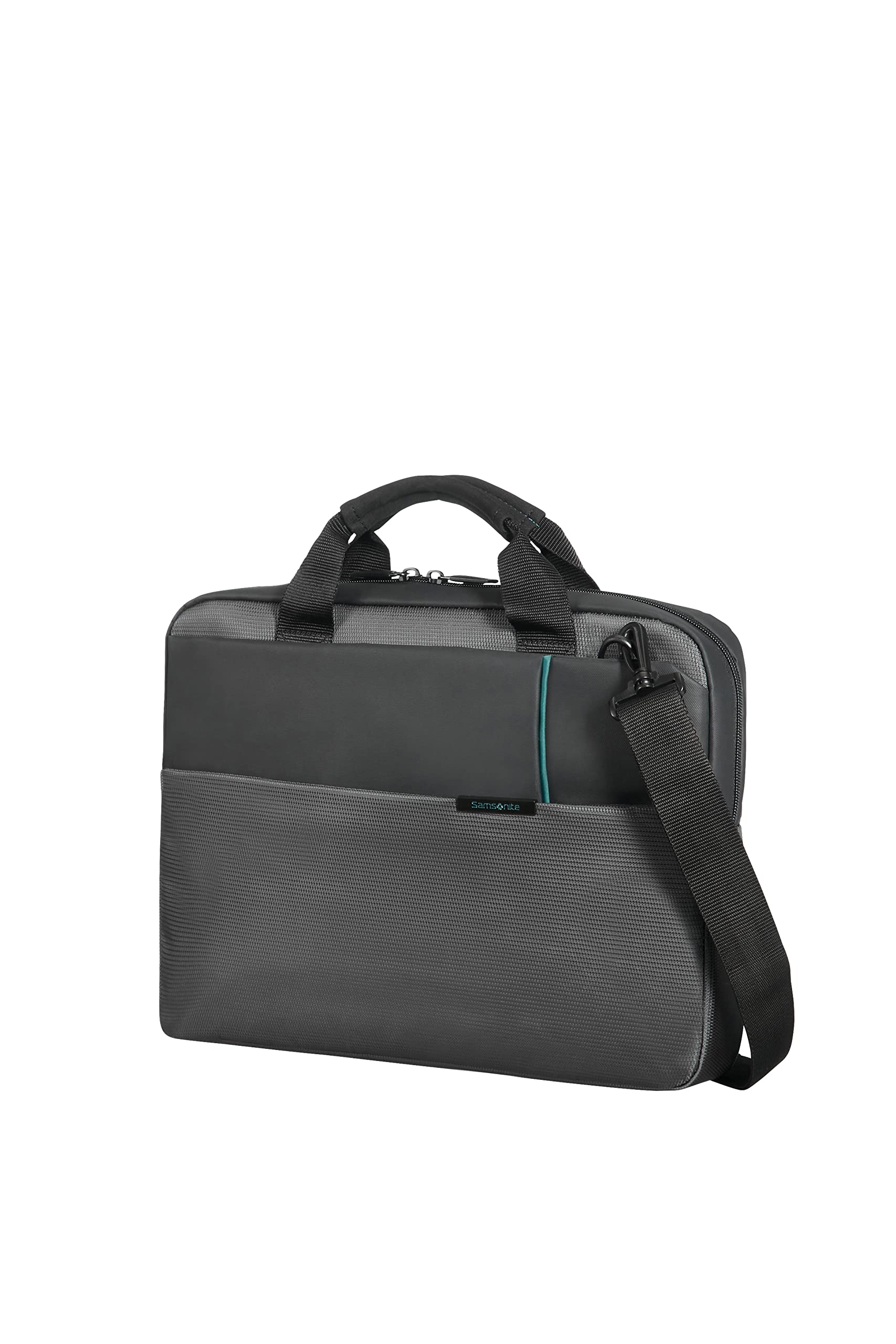 Samsonite Qibyte Office Case Messenger Bag, 41 cm, 9.5 Liters, Anthracite
