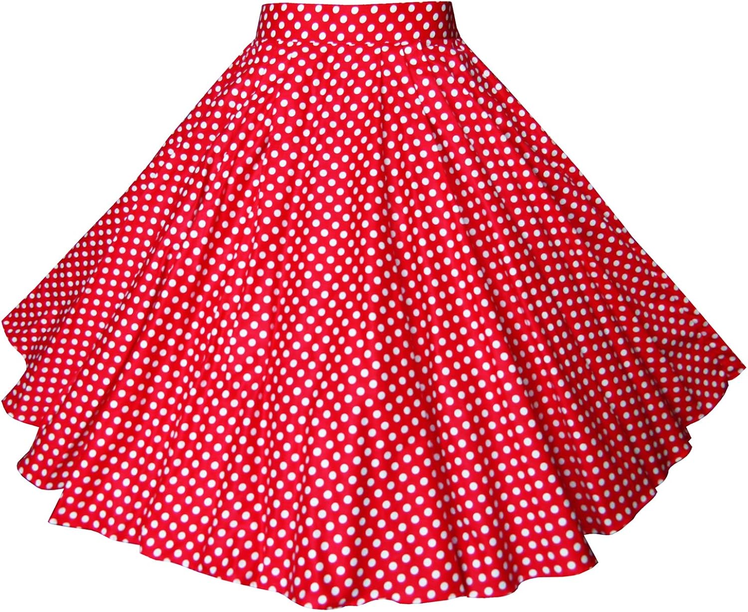 polka dot swing skirt