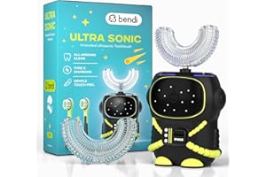 Sensory 360° U-Shaped Astronaut Design Mouthguard Electric Toothbrush for Kids Ages 2-7 – Upgraded Performance, Type-C Rechar