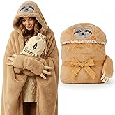 lulumaia Ultra Soft Wearable Blanket Hoodie for Adults & Kids - Wearable Blanket Hoodie with Sherpa Lining