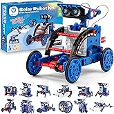 Sillbird Solar Robot Building Kit STEM Gift for Boys Aged 8-12, 12-in-1 DIY Science Educational Robotic Toys for Kids Teens Birthday, Powered by The Sun with 190 Pieces