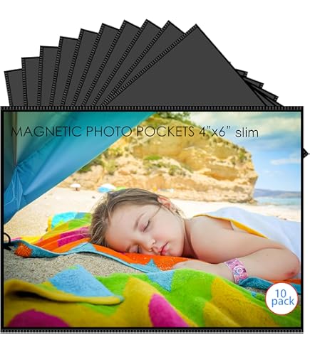 Support Photo Magnétique à Clipser Pour Tableau De Bord De Voiture - Position Horizontale Ou Verticale - Acrylique Transparent - Convient Au Portefeuille De 8,9 X 5,8 Cm