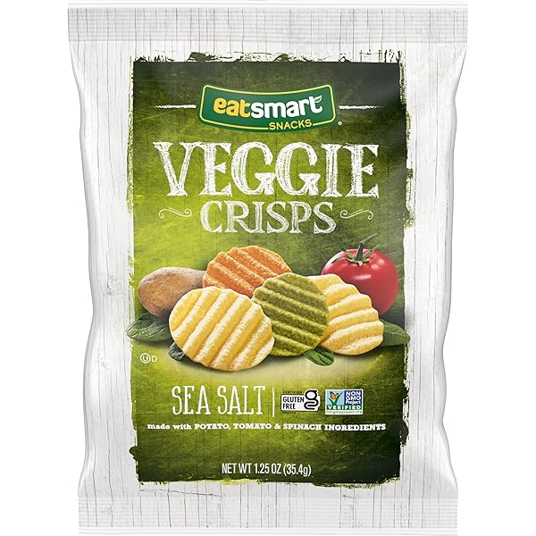 EATSMART SNACKS, VEGGIE CRISPS WITH SEA SALT, 1.25...