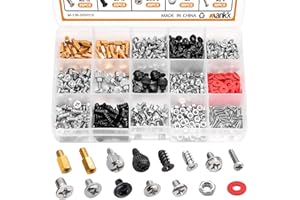 Mankk 502PCS Computer Standoffs Screws Assortment Kit for Motherboard, HDD, Case, Fan, ATX, SSD, CD-ROM - DIY PC Installation