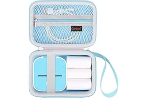 Canboc Carrying Case for Memoking/Zoolion/Phomemo/PokeLabel/Memoqueen T02 Mini Printer Sticker Printer, T02 M02 Portable Ther