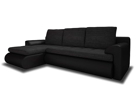 Ecksofa Santi - Polsterecke L-Form, Schlafsofa mit Bettkasten, Couchgarnitur mit Schlaffunktion, Couch, Sofa, Sofagarnitur (S