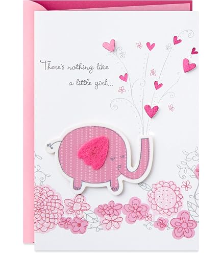 Carte De Vœux Sentimentale Pour Naissance Bébé Fille - Neuve, Marque Xpress Yourself