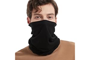 TAMOUKOC Wool Neck Gaiter Ski Face Mask Winter Scarf Neck Warmer for Men & Women