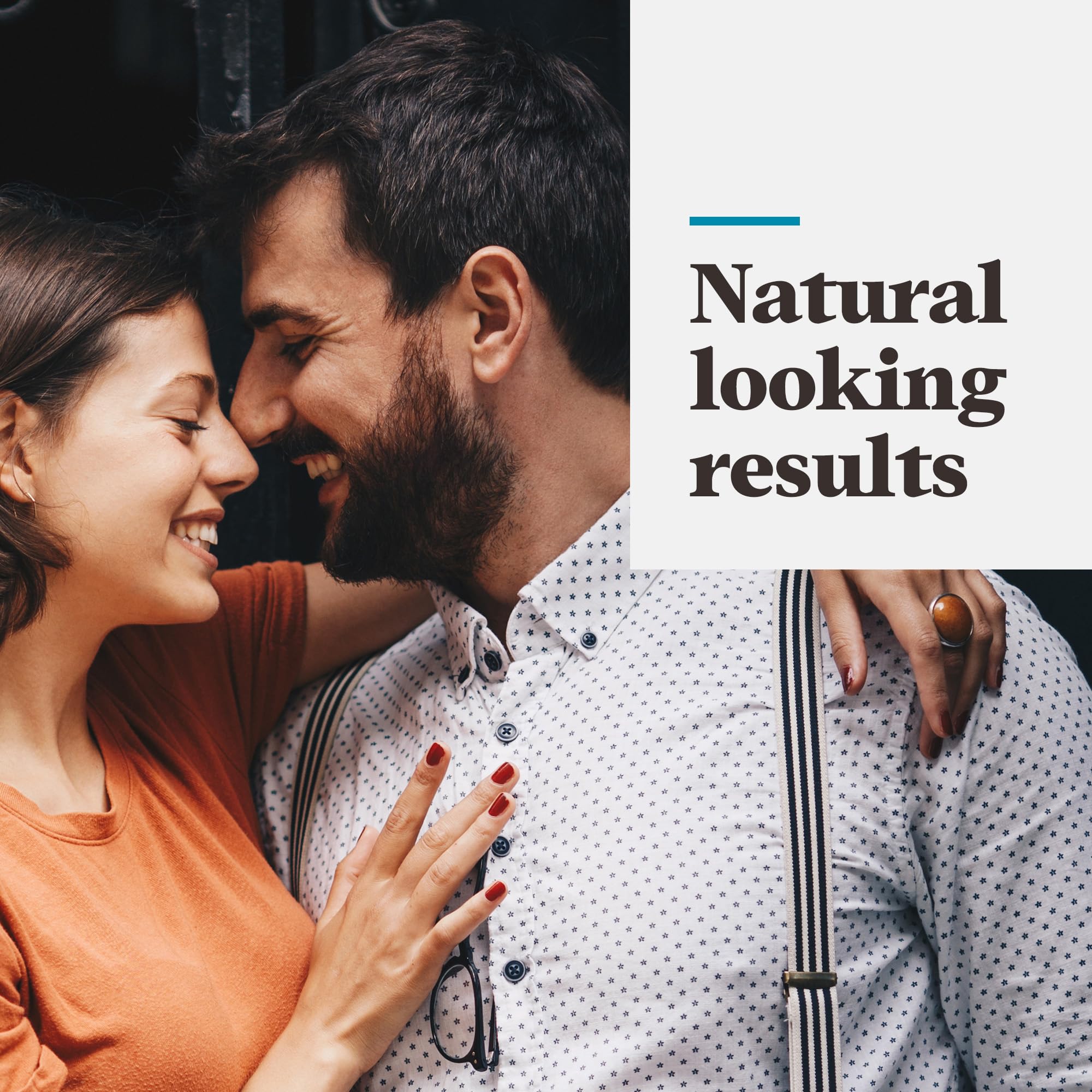 Just For Men Mustache & Beard, Beard Dye for Men with Brush Included, With Keratin Biotin Aloe and Coconut Oil for Healthy Facial Hair - Dark Brown, M-45, Pack of 1 (Packaging May Vary)