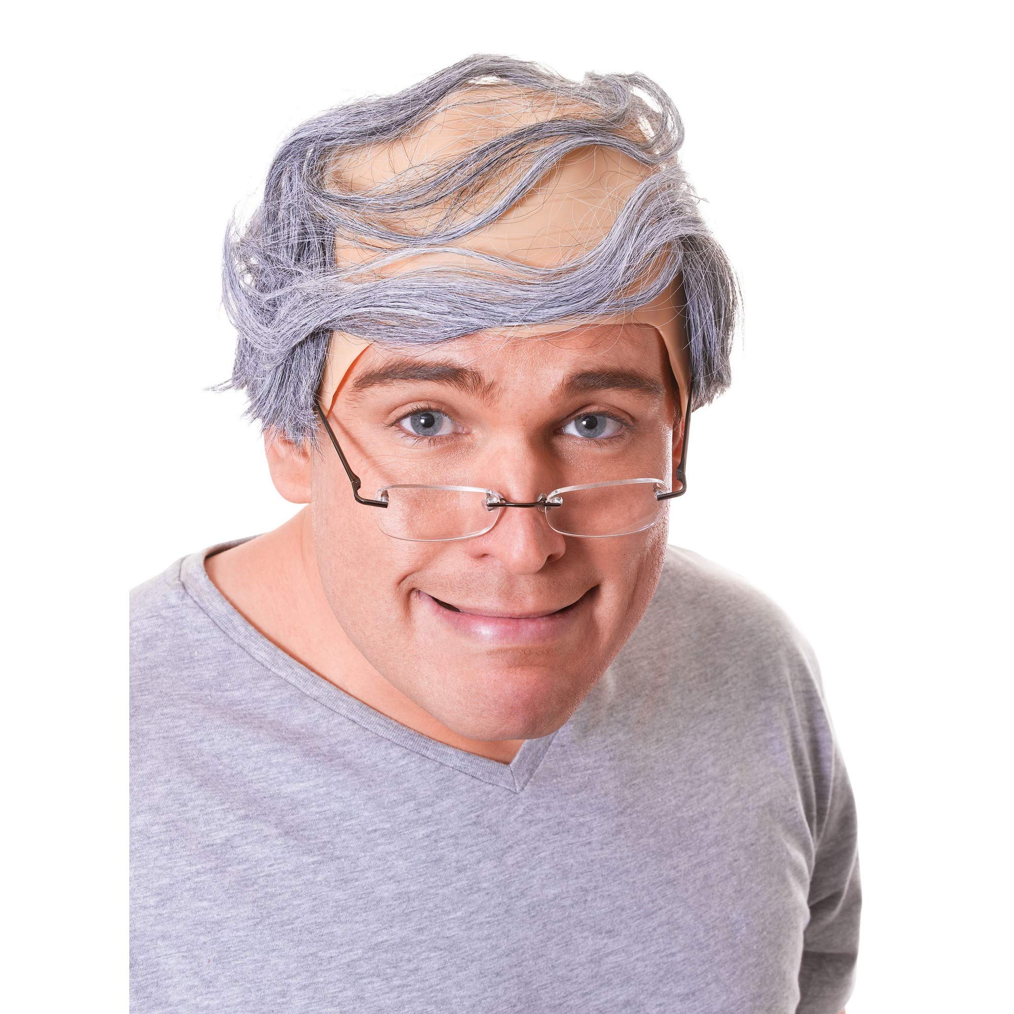 Realistic Baldy Man Adult Wig, 1 Pc. - Perfect Accessory for Parties, Cosplay, Doctors & Nurses, Nuns & Vicars, Wizards, & World Book Day Halloween Halloween โ image 1