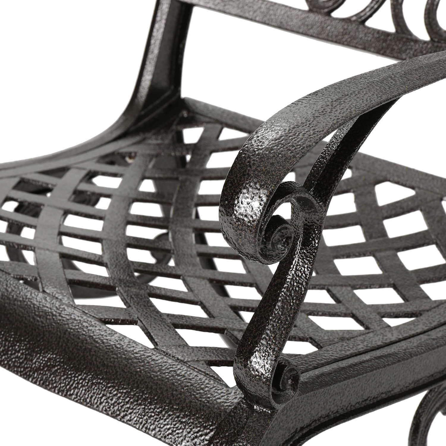 Christopher Knight Home Sarasota Outdoor Cast Aluminum Outdoor Chairs, 2-Pcs Set, Hammered Bronze: Garden & Outdoor