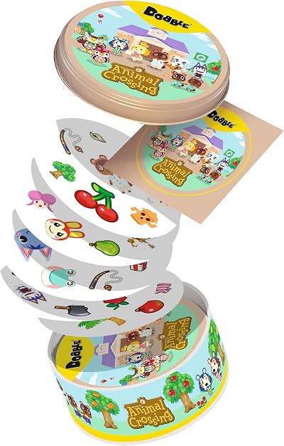 Asmodee Dobble Animal Crossing Family Card Game 4+ 2-8 Players 15 Min