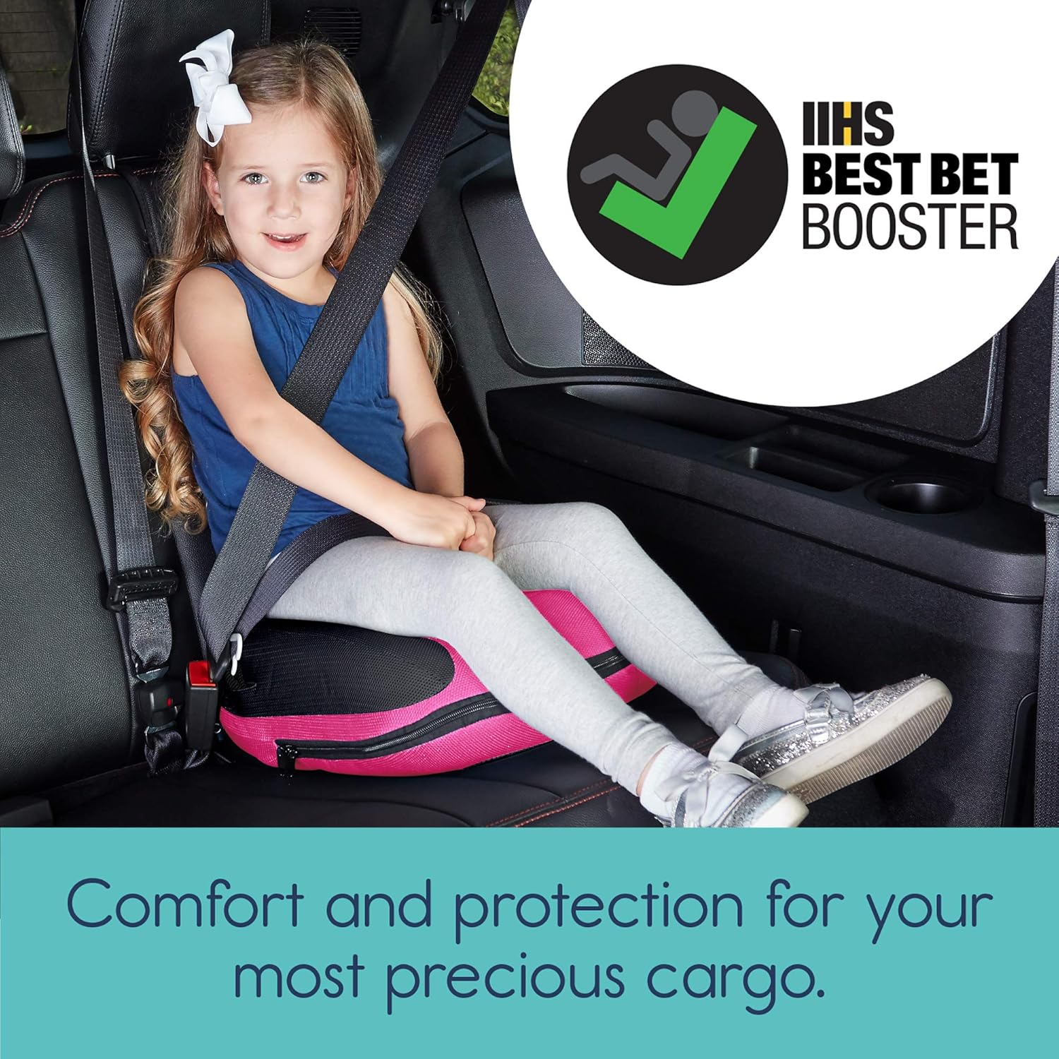 most comfortable backless booster seat