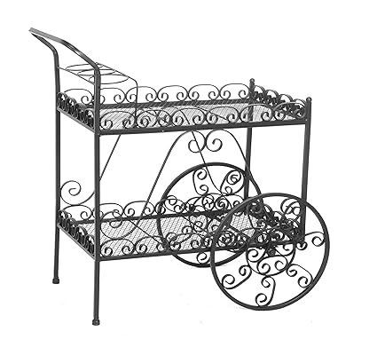 Amazon.com : Deer Park Steel Teacart, Black : Garden & Outdoor