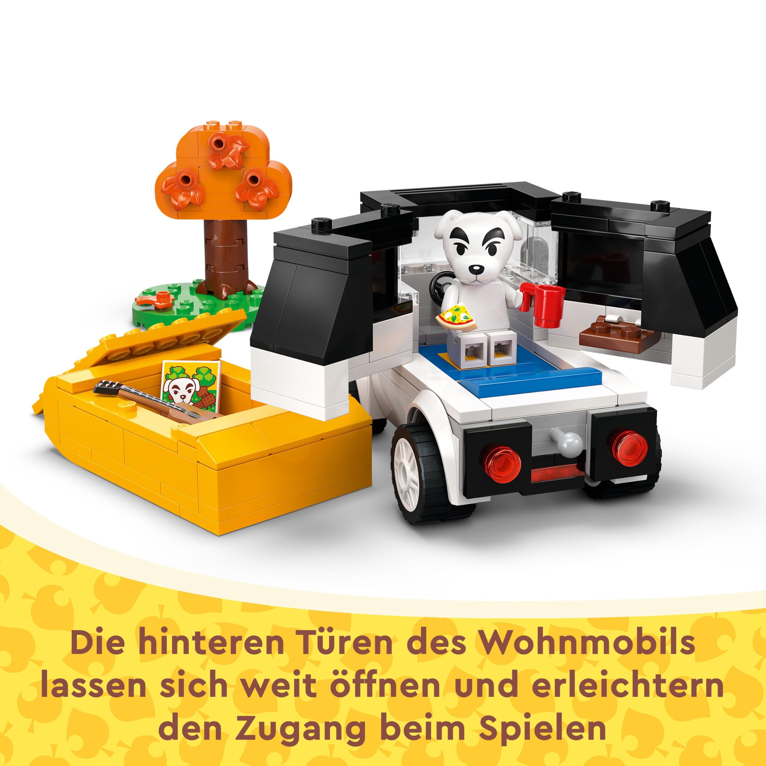 LEGO Animal Crossing K.K. spielt auf dem Festplatz, Bauspielzeug mit Café und Auto aus den Videospielen, Spielset für Mädchen und Jungen ab 7 Jahren, Geschenk für Kinder 77052 7