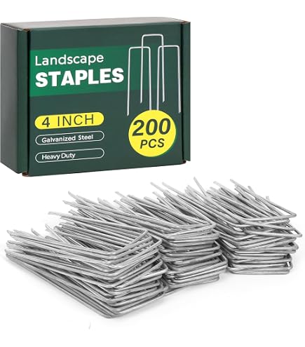 Pinnacle Mercantile 450 Stück Gartenklammern – Verzinkt, 15,2 Cm, Für Unkrautvlies, Zäune & Mehr