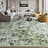 Kelarea 5x7 Rug for Living Room, Green Washable Non-Slip Rugs, Modern Abstract Large Rugs Low Pile Soft Carpet for Bedroom, Kitchen, Dining Room, Classroom, Dorm, Nursery, Home Office