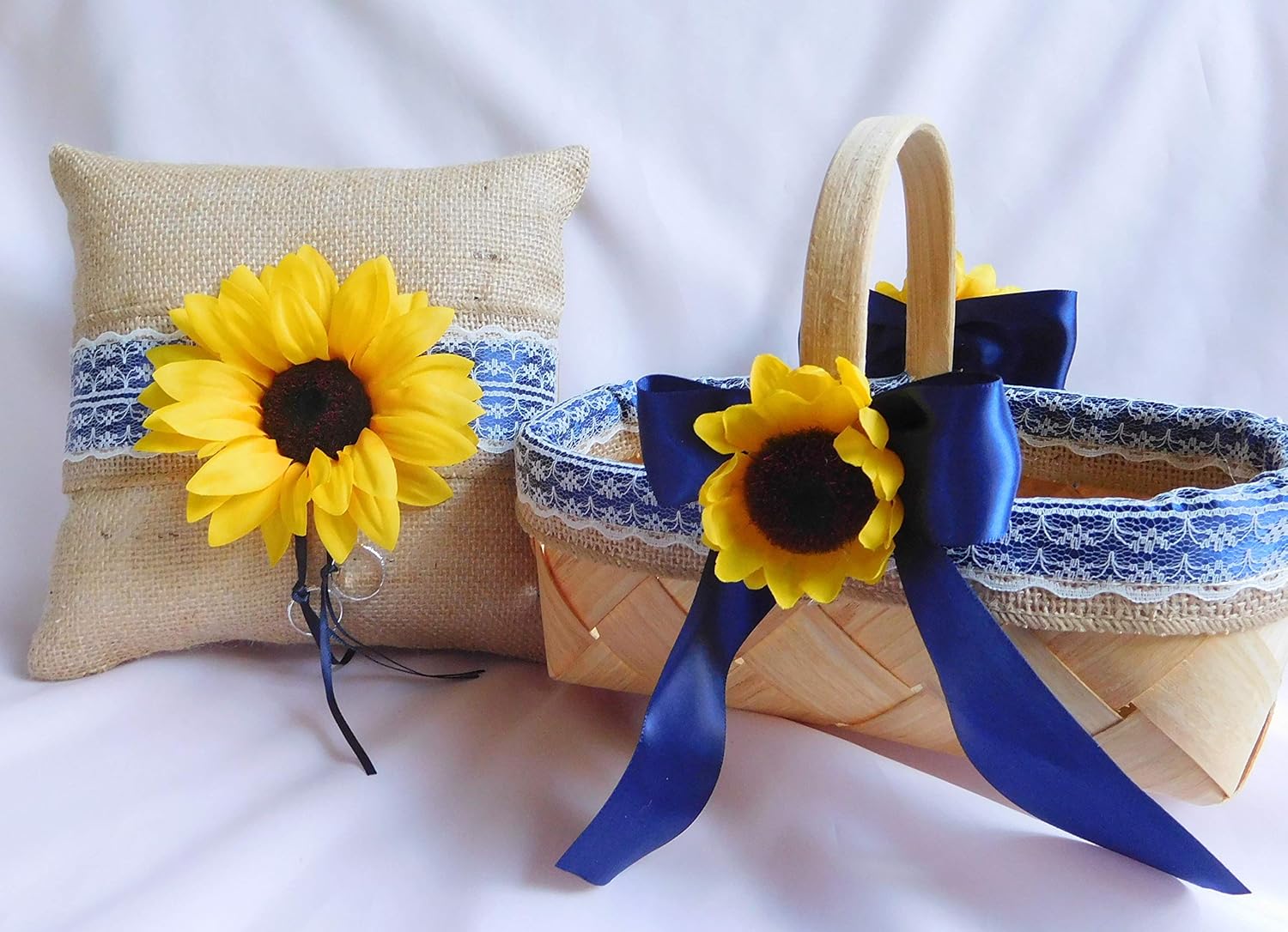 sunflower flower girl basket