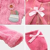 Miunana Sweet Doll Clothes 14-17 inch Pink Pluffy Coat Dress Socks view 7